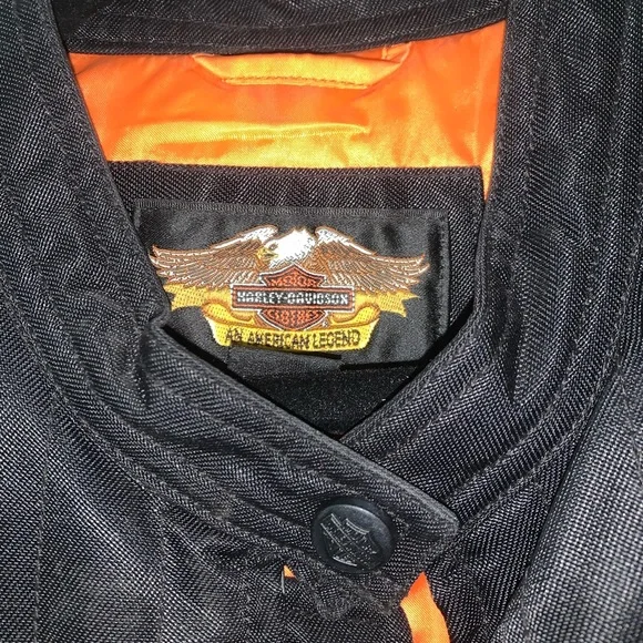 Size Large - Women’s Vintage Harley Davidson Motorcycle Racing Jacket - Picture 4 of 9